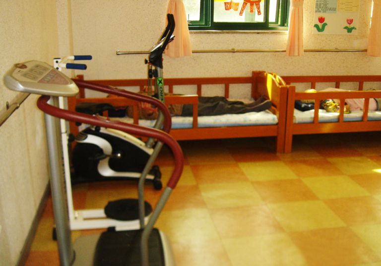 물리치료받는 모습입니다.